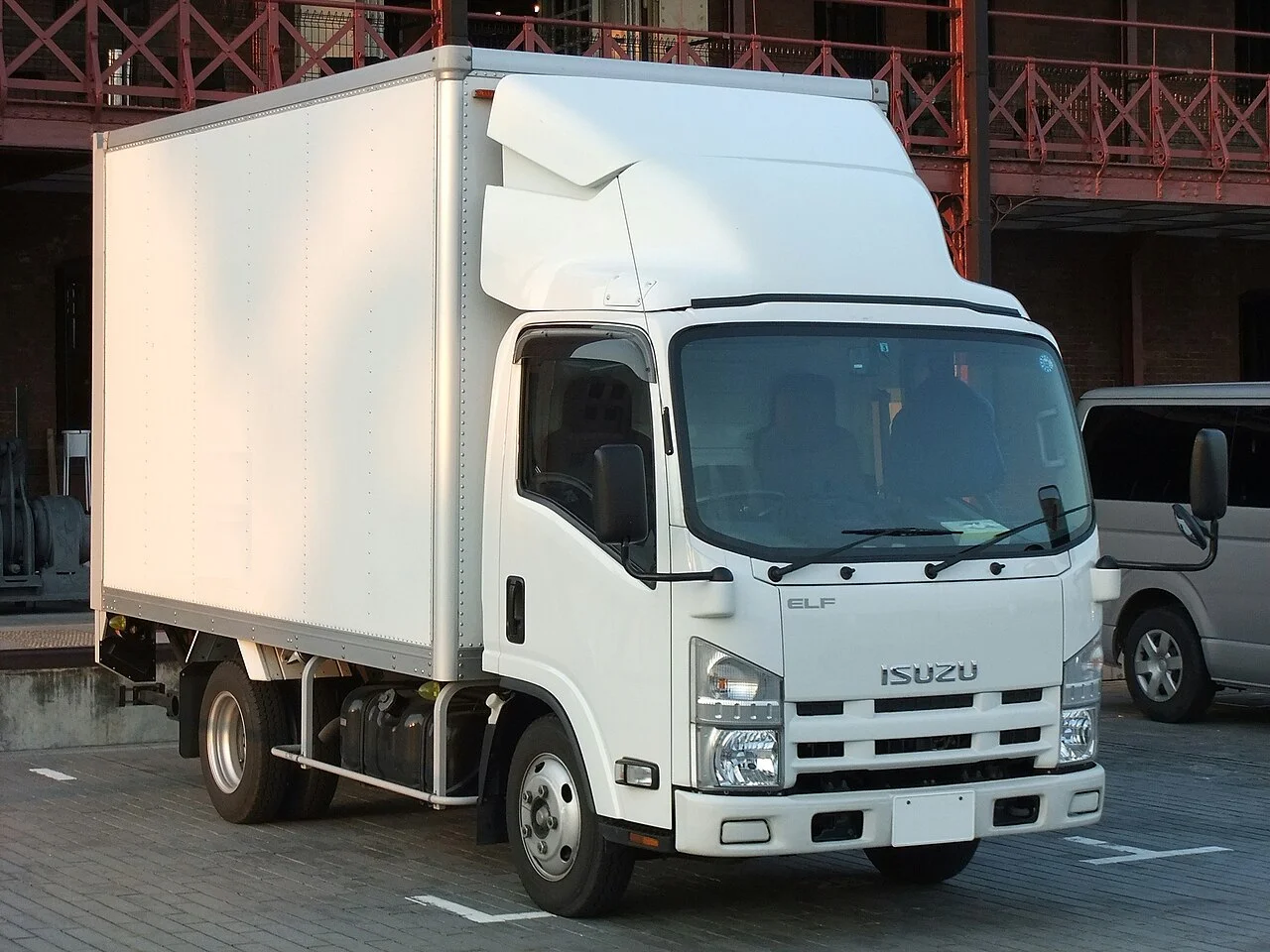 Professional moving truck with ramp and equipment
